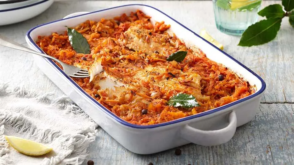 Pieczona ryba po grecku-image